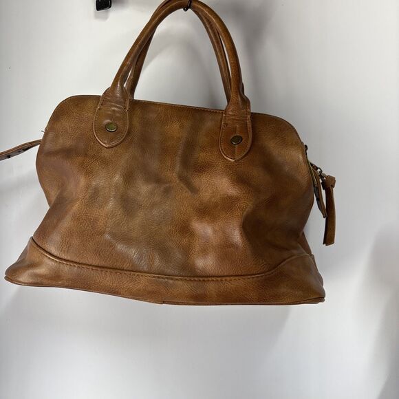 STEVE MADDEN Brown Vegan Satchel Bag - Picture 5 of 13